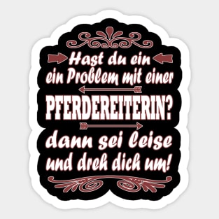 Reiten Reitsport Geschenk Pferde Stall Trab Sticker